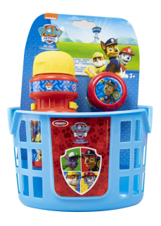 Košík na bicykel D'arpeje Paw Patrol s príslušenstvom 11x33x22 cm